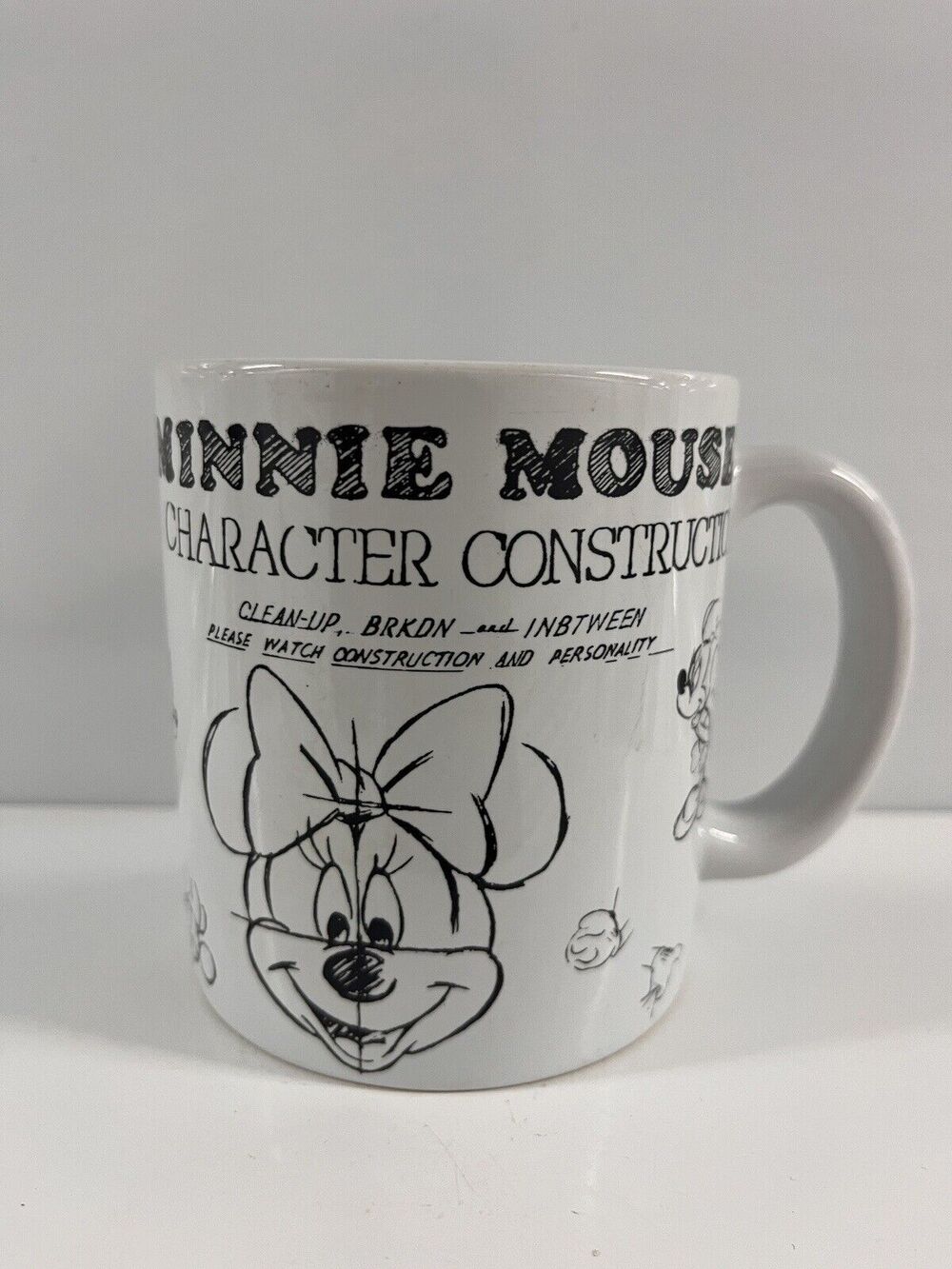 Disney Parks Minnie Mouse Character Construction Coffee Mug